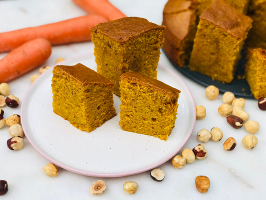 Bizcocho de Zanahorias y Avellanas en Freidora de Aire