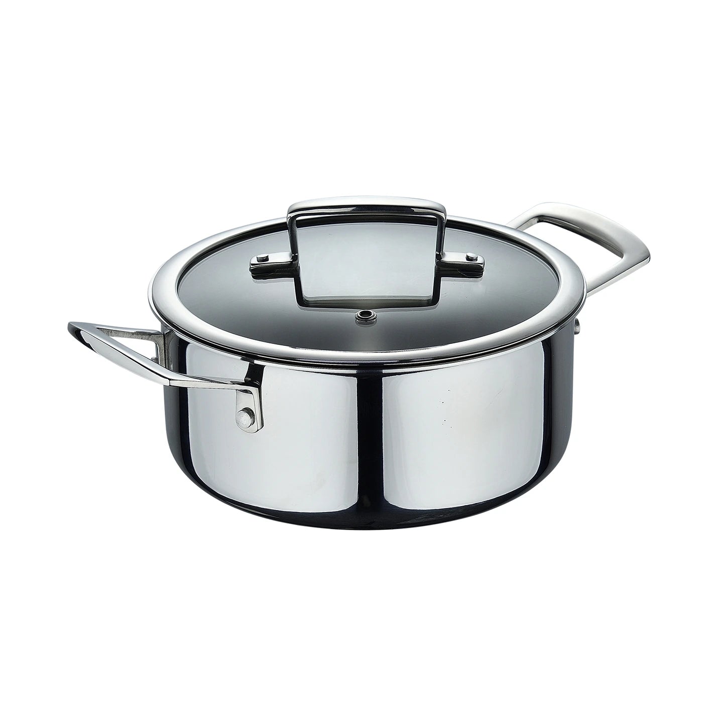 Cacerola de acero inox sin revestimiento con tapa LEGACY - MasterPRO
