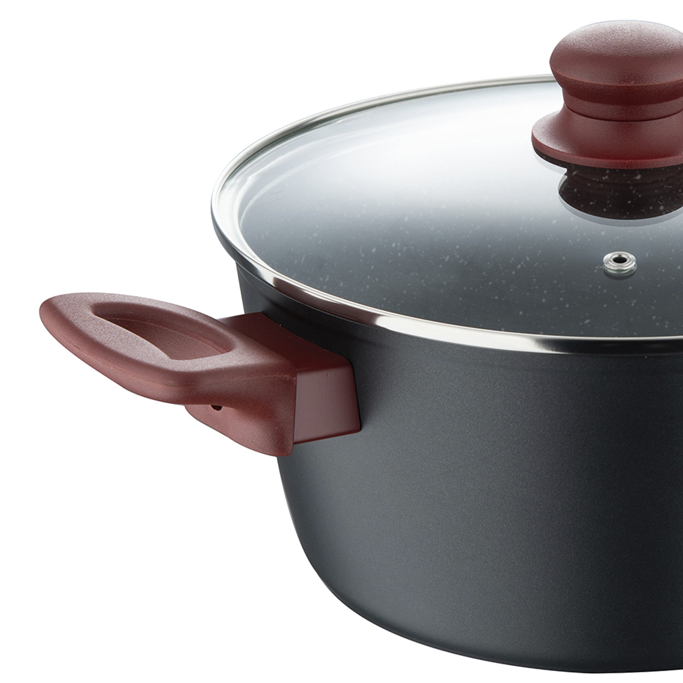 Cacerola con tapa 24 cm de Aluminio Forjado Malbec - San Ignacio