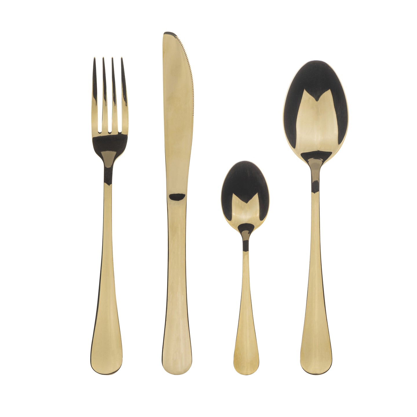 SET 24PCS CUBERTERIA ACER.INOX MUNICH CHAMPAGNE SHINY BG