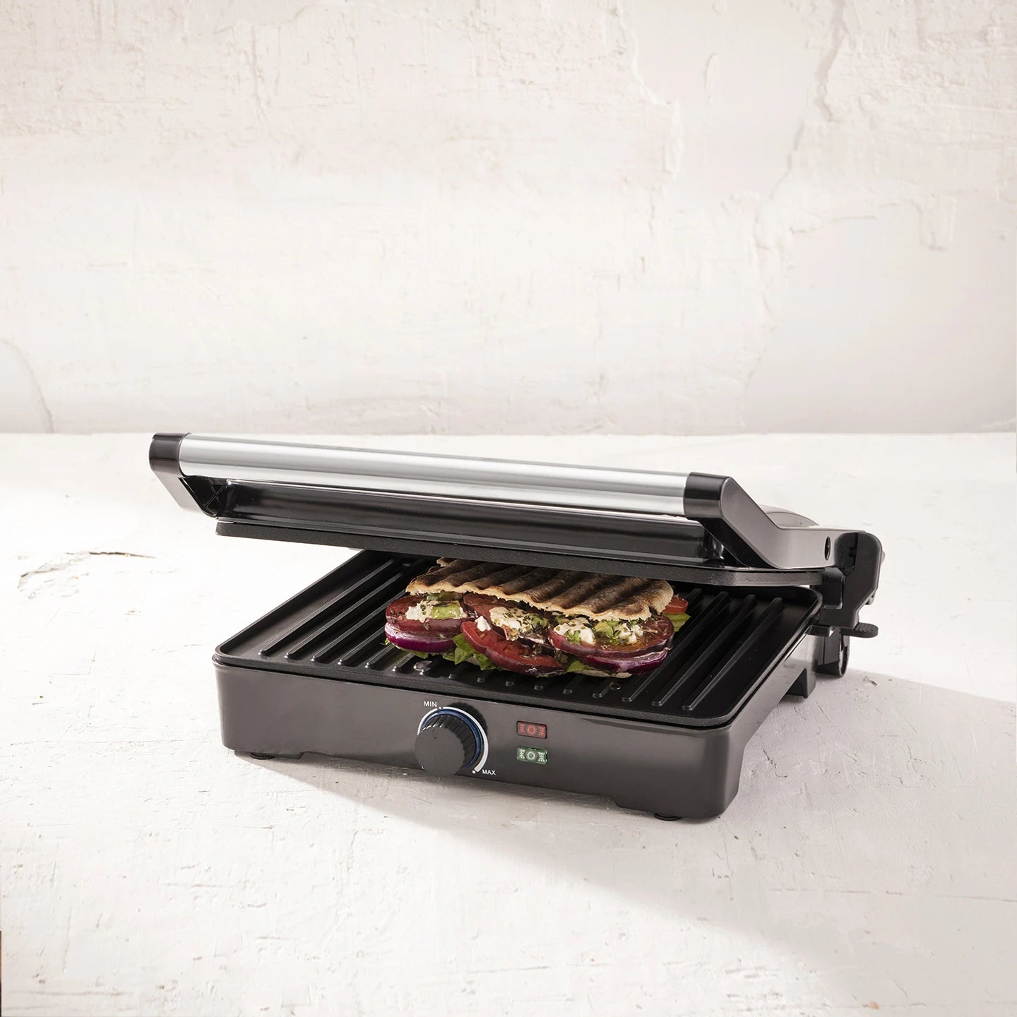 Grill de contacto El Bohio 2000W Apertura 180º - Bergner