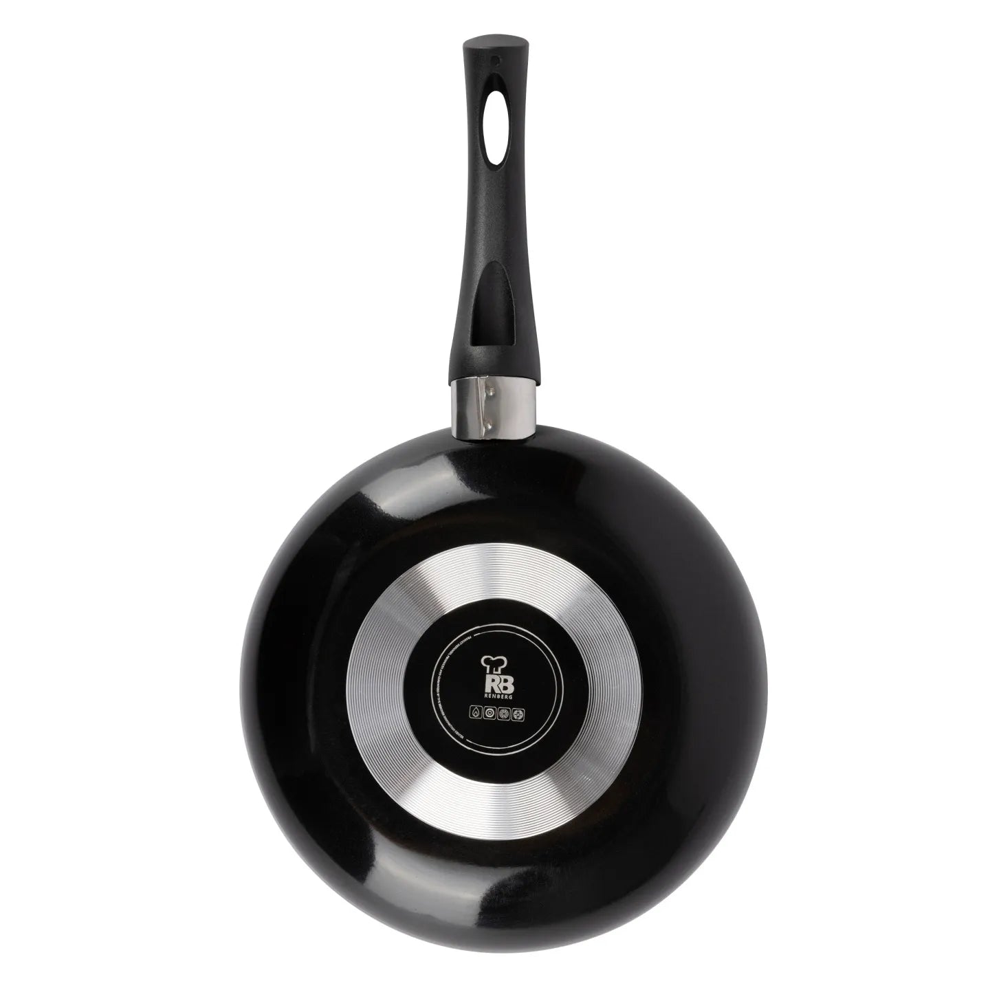 Juego de 2 sartenes de 20 y 24 cm Renberg de aluminio prensado y rasera - Darkly