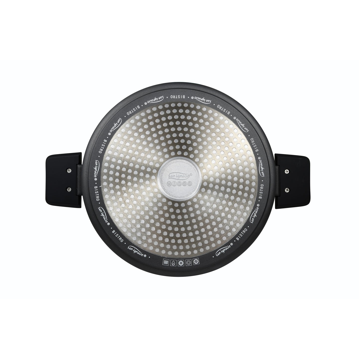 Cacerola baja con tapa MasterPRO de aluminio fundido 28 cm - Bistro