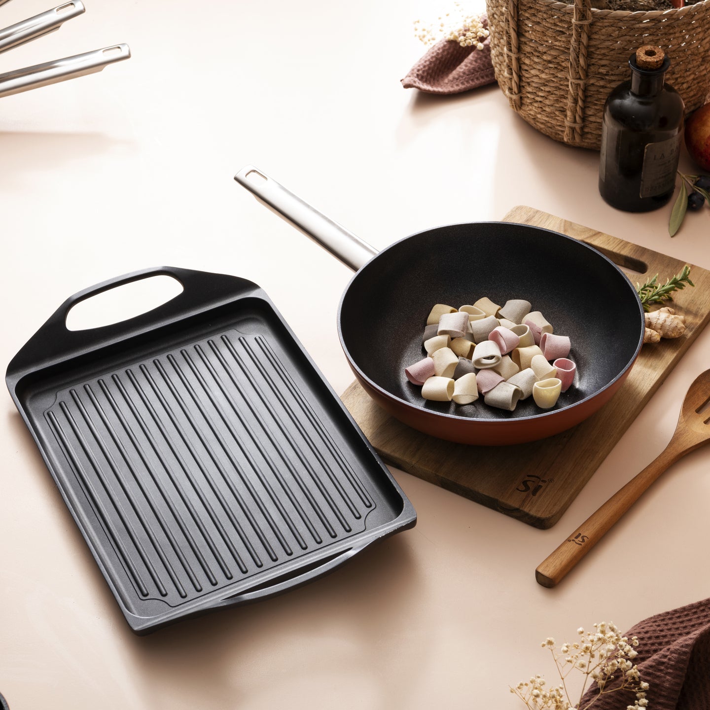 Wok San Ignacio de aluminio forjado reciclado 28 cm - Agros Reeco (1)