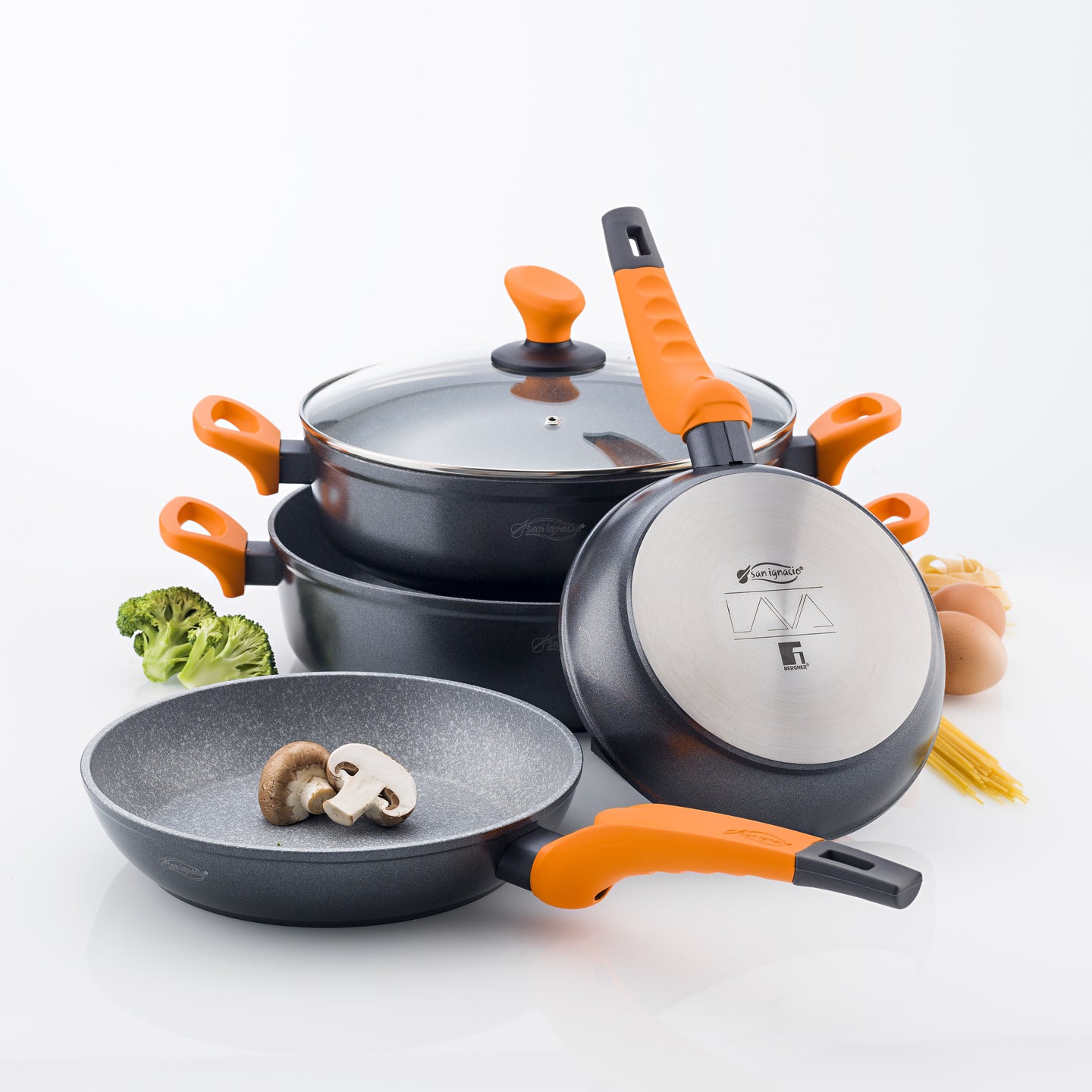 Cacerola baja y plancha grill San Ignacio de aluminio forjado - Lava (3)