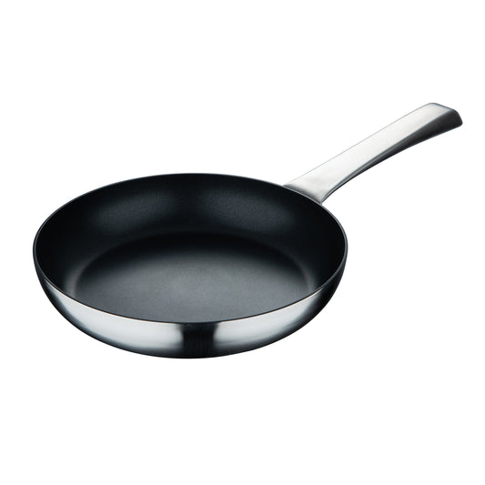 SARTEN 28X5.0CM ACERO INOX ACABADO MATE C/ MANGO REMACHADO DE FUNDICION HUECA MATE SIGMA MP
