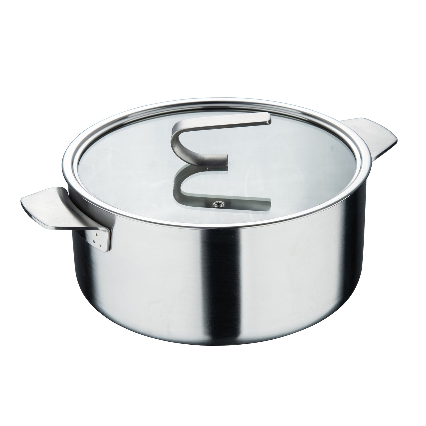 CACEROLA C/ TAPA 9.2L 28X15CM ACERO INOX ACABADO MATE C/ ESCALA MEDIDORA SIGMA MP