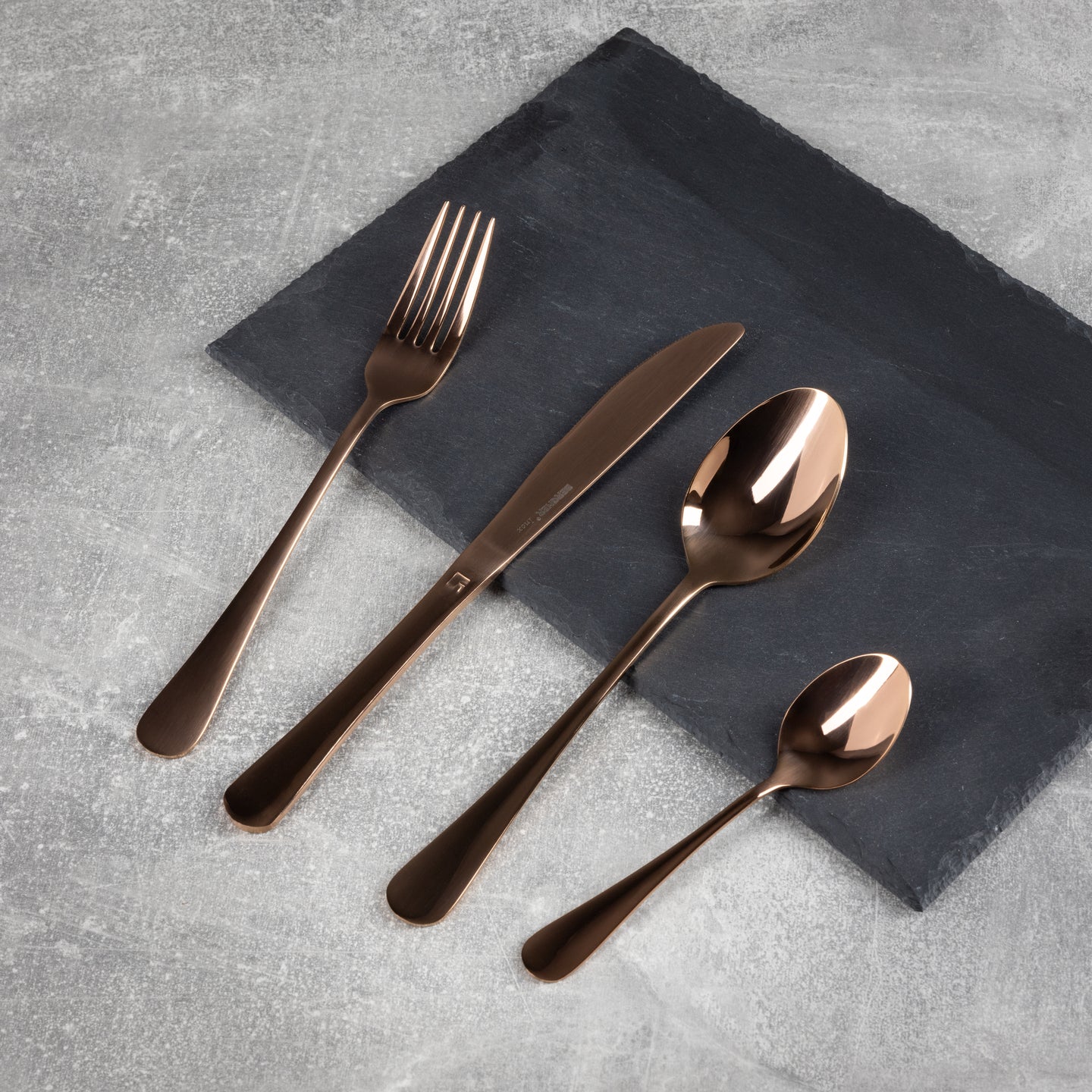 Cubertería de 16 piezas Bergner de acero inoxidable - Copper (2)