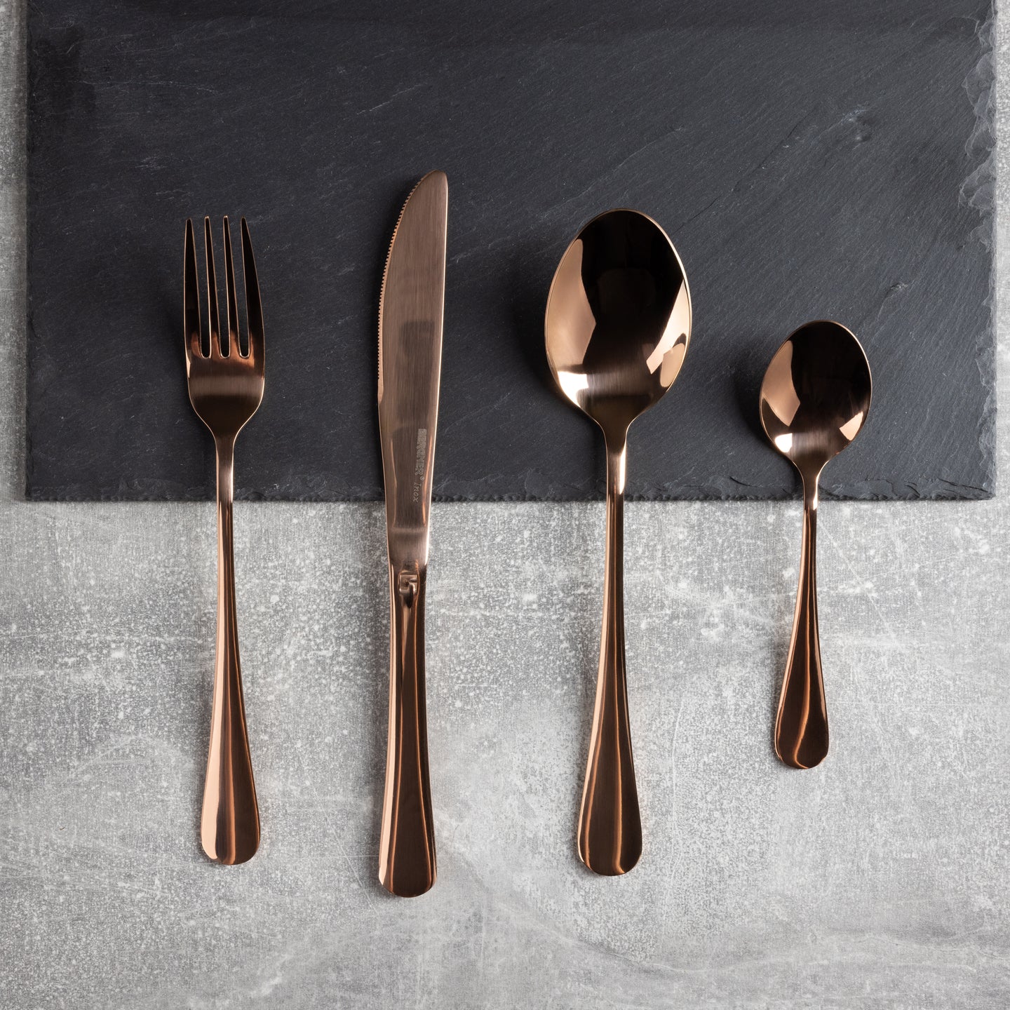 Cubertería de 16 piezas Bergner de acero inoxidable - Copper (3)