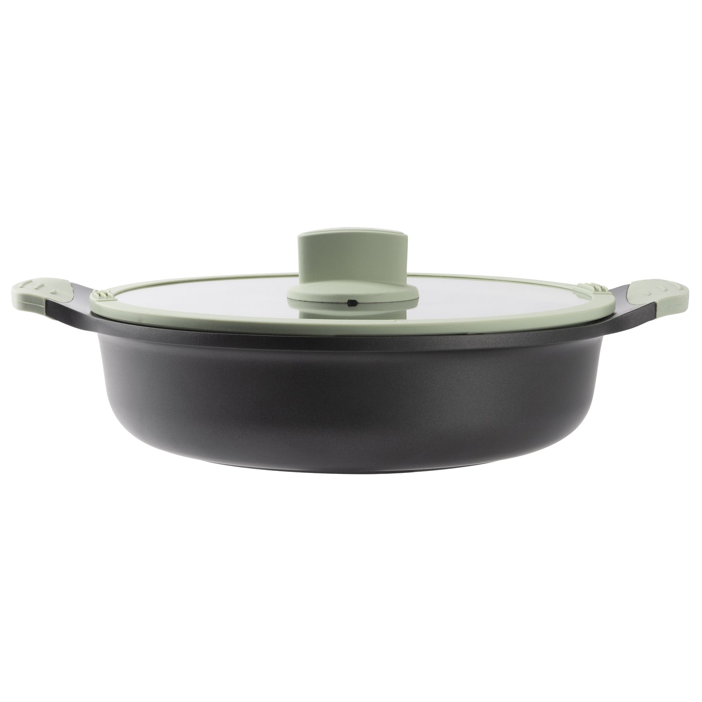 Cacerola baja de aluminio fundido 28 cm con tapa - Lékué (5)