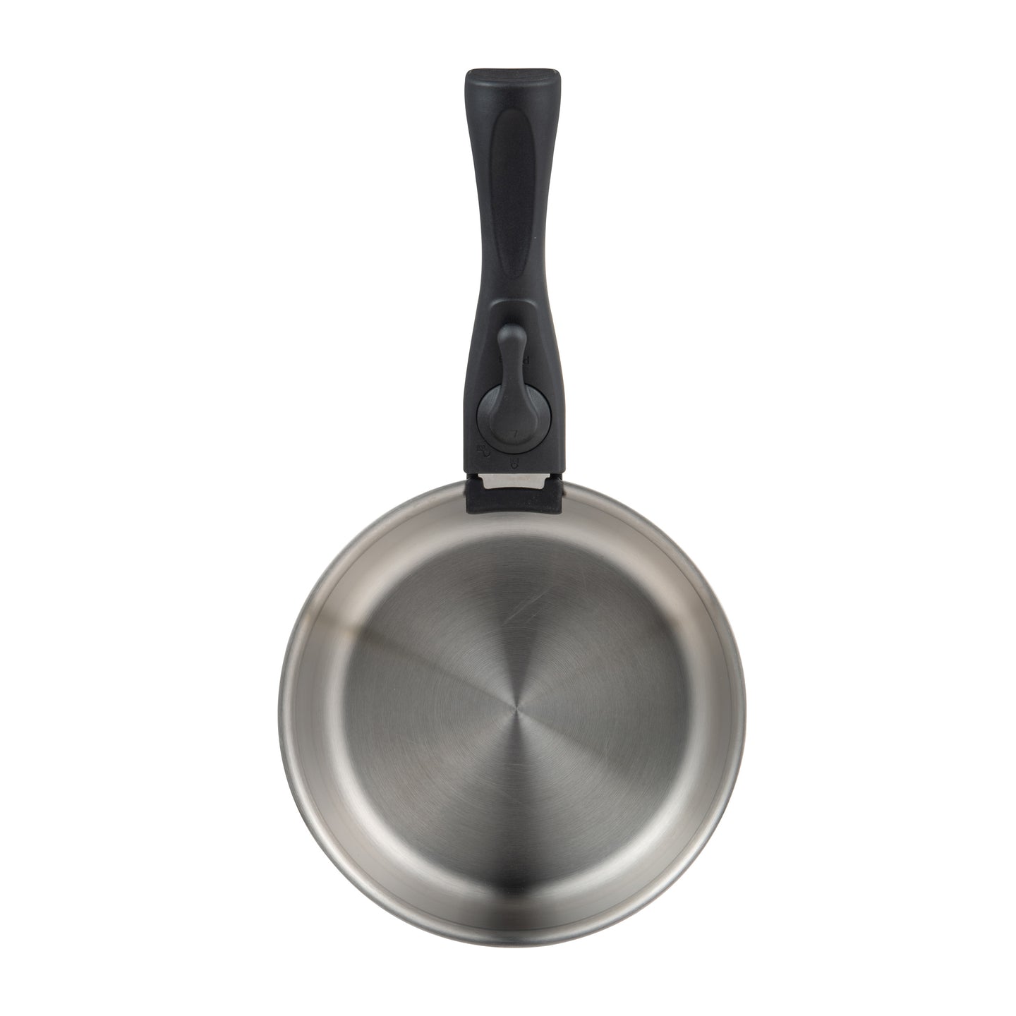 Set de 3 cazos Bergner con mango extraíble de acero inoxidable de 16, 18 y 20 cm - Click & cook (5)