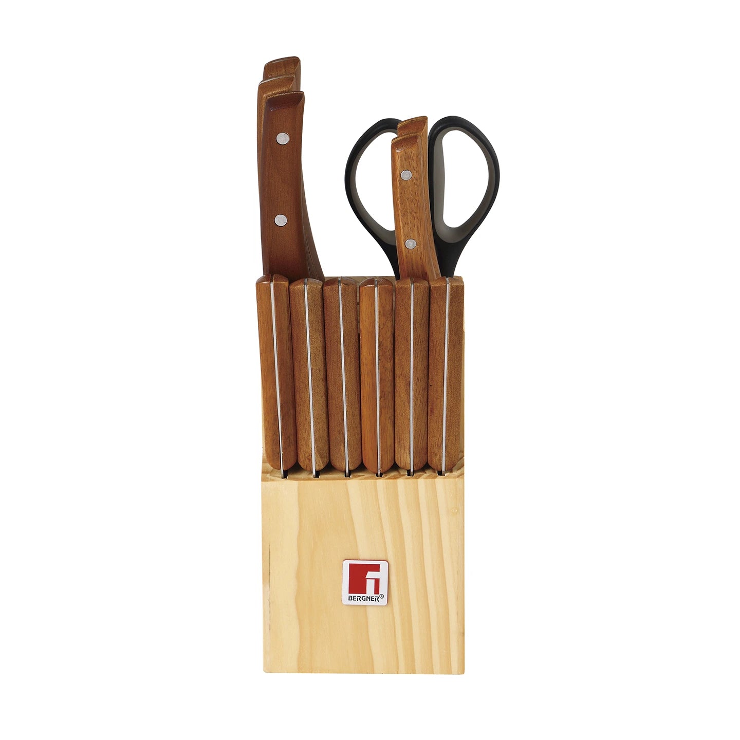 Set de 11 cuchillos + Tijeras + Tacoma Nature - Bergner