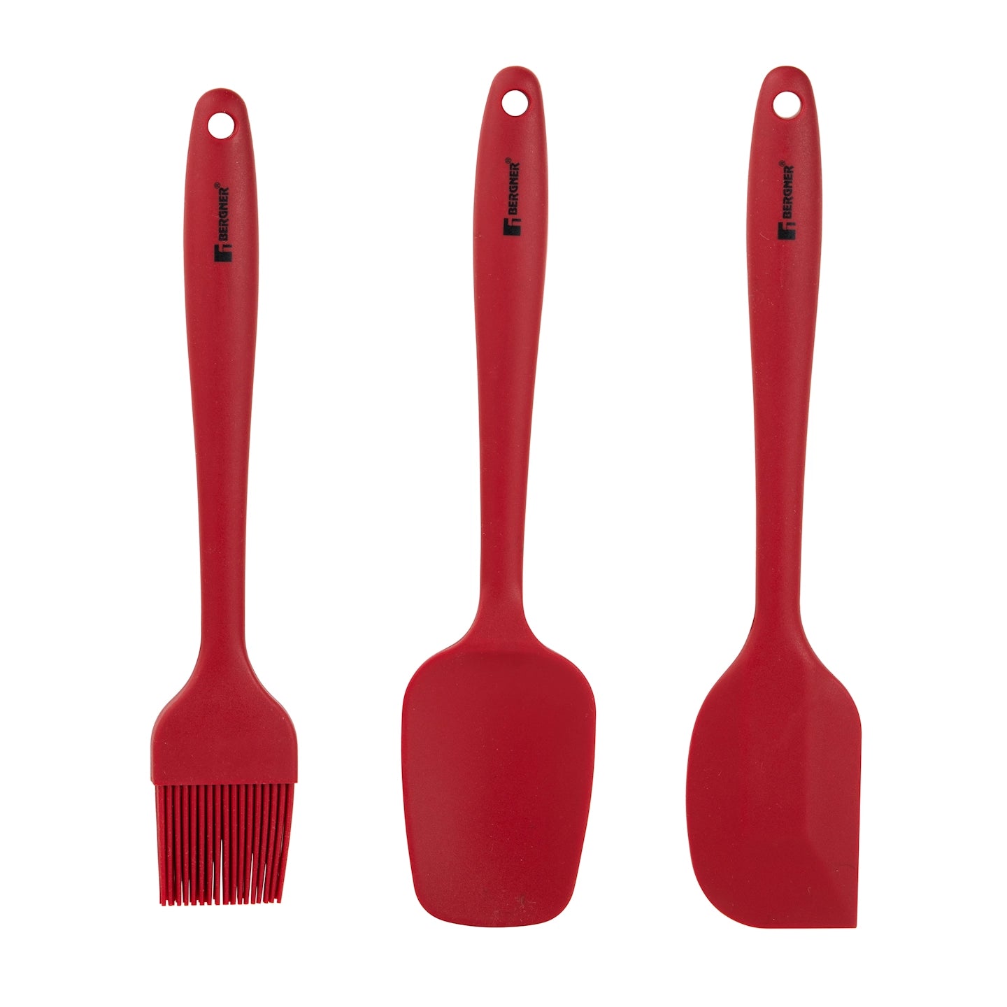Set 3 Utensilios de Cocina en Silicona Maroon - Bergner