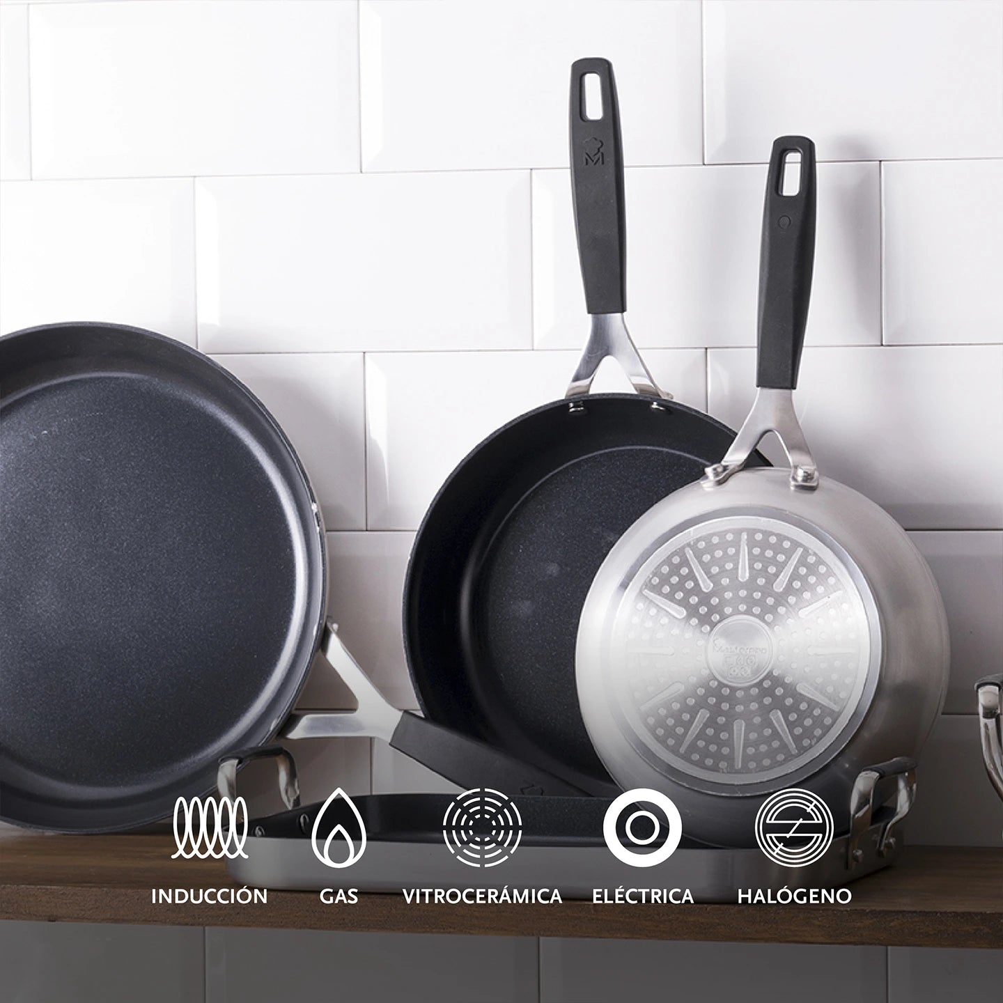 Juego de 3 sartenes SMART 16 cm + 20 cm + 24 cm - MasterPRO