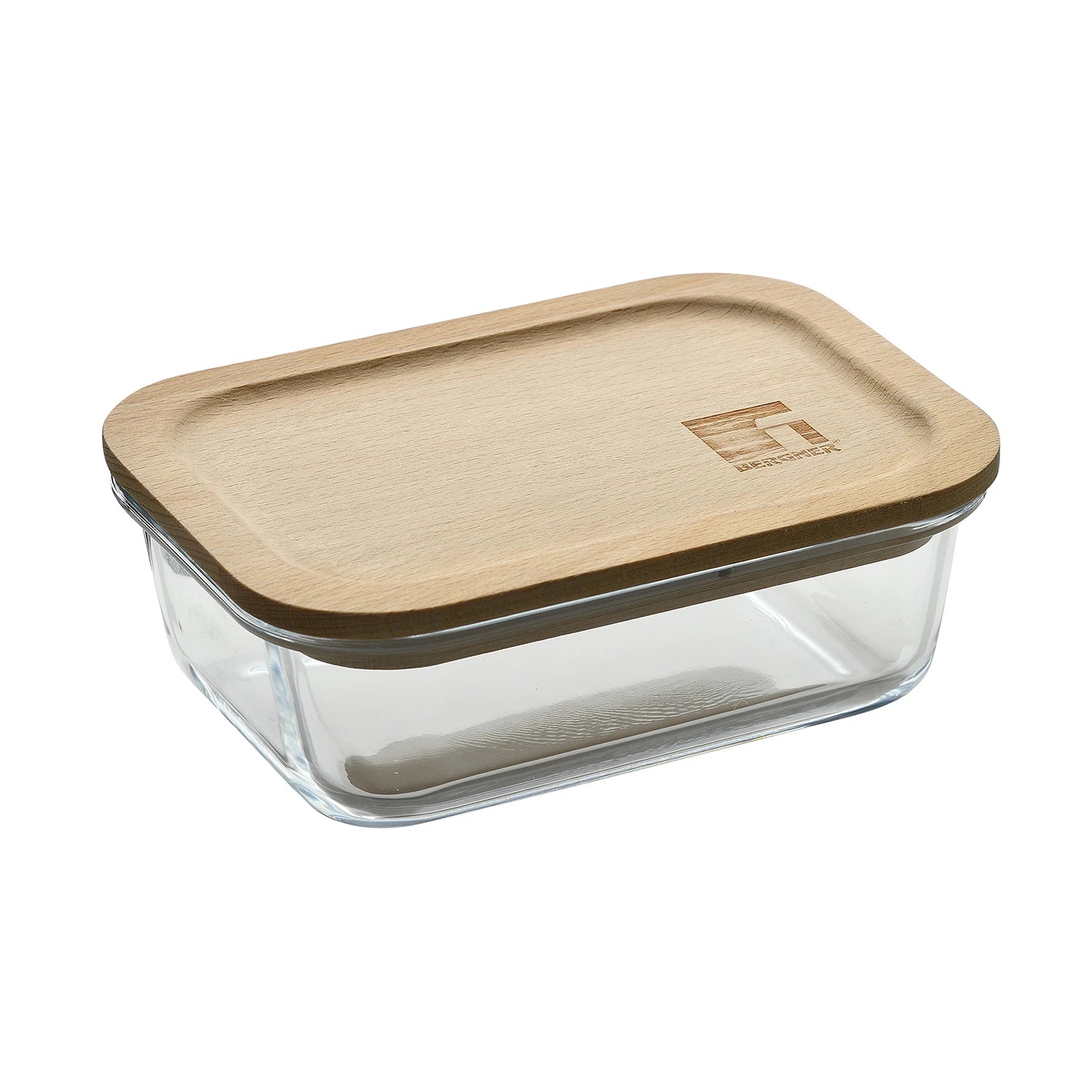 Táper hermético de Vidrio Borosilicato 650ml Naturally - Bergner