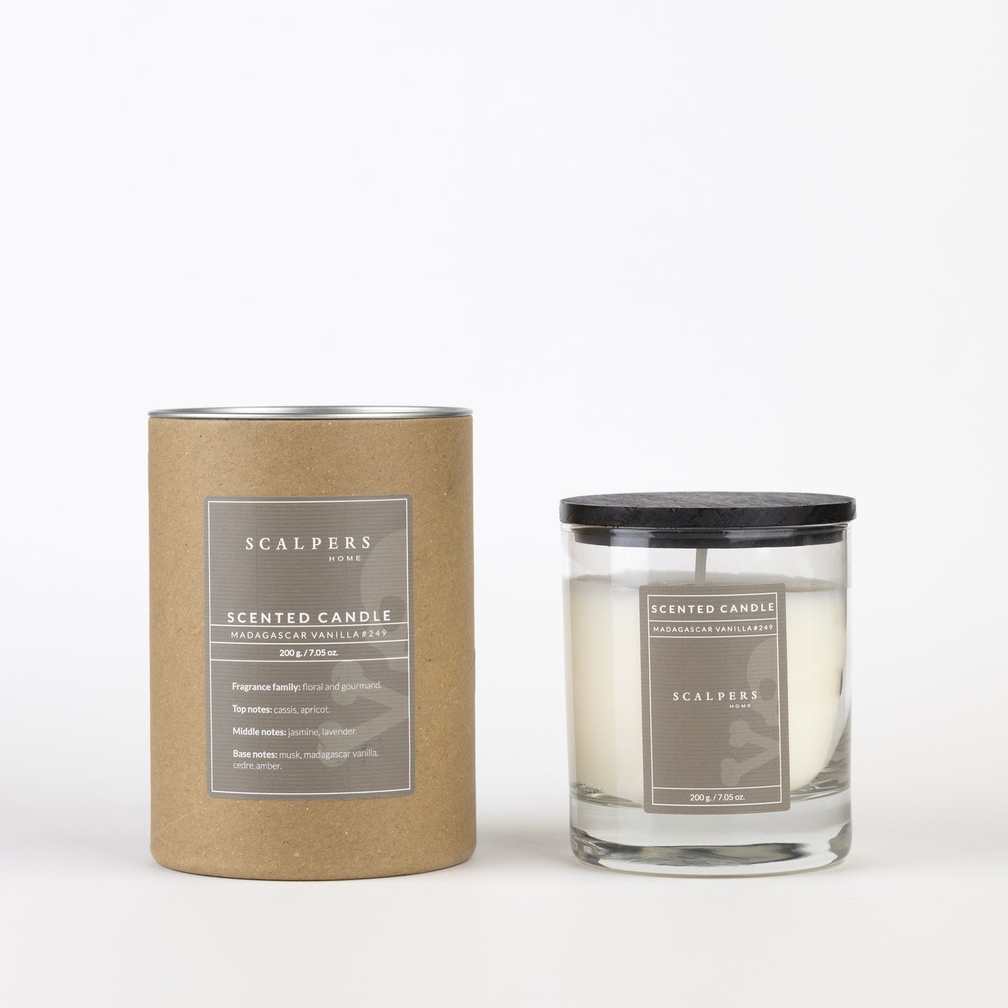 VELA AROMÁTICA 200G AROMA VAINILLA DE MADAGASCAR #249 365 SCALPERS HOME SC