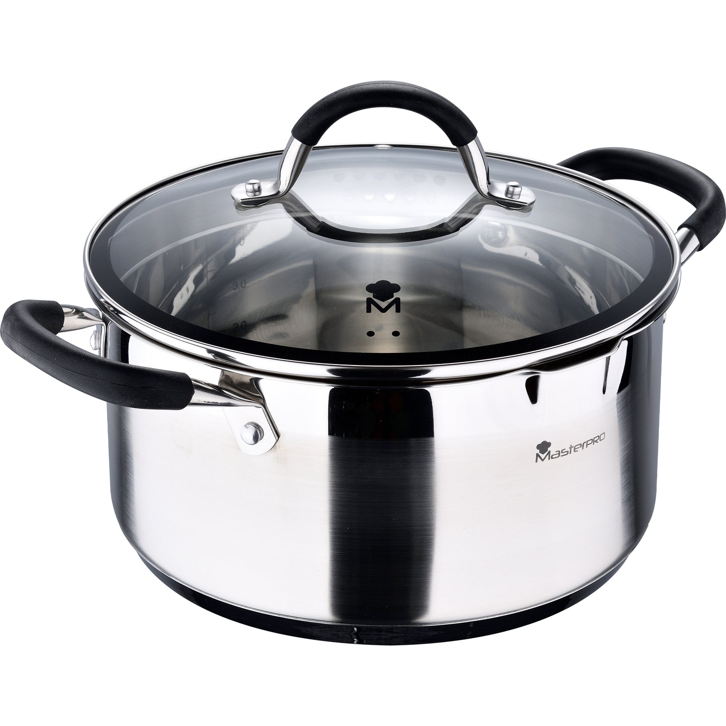 CACEROLA 24X12CM 5L ACERO INOX IND C/TAPA FOODIES MP