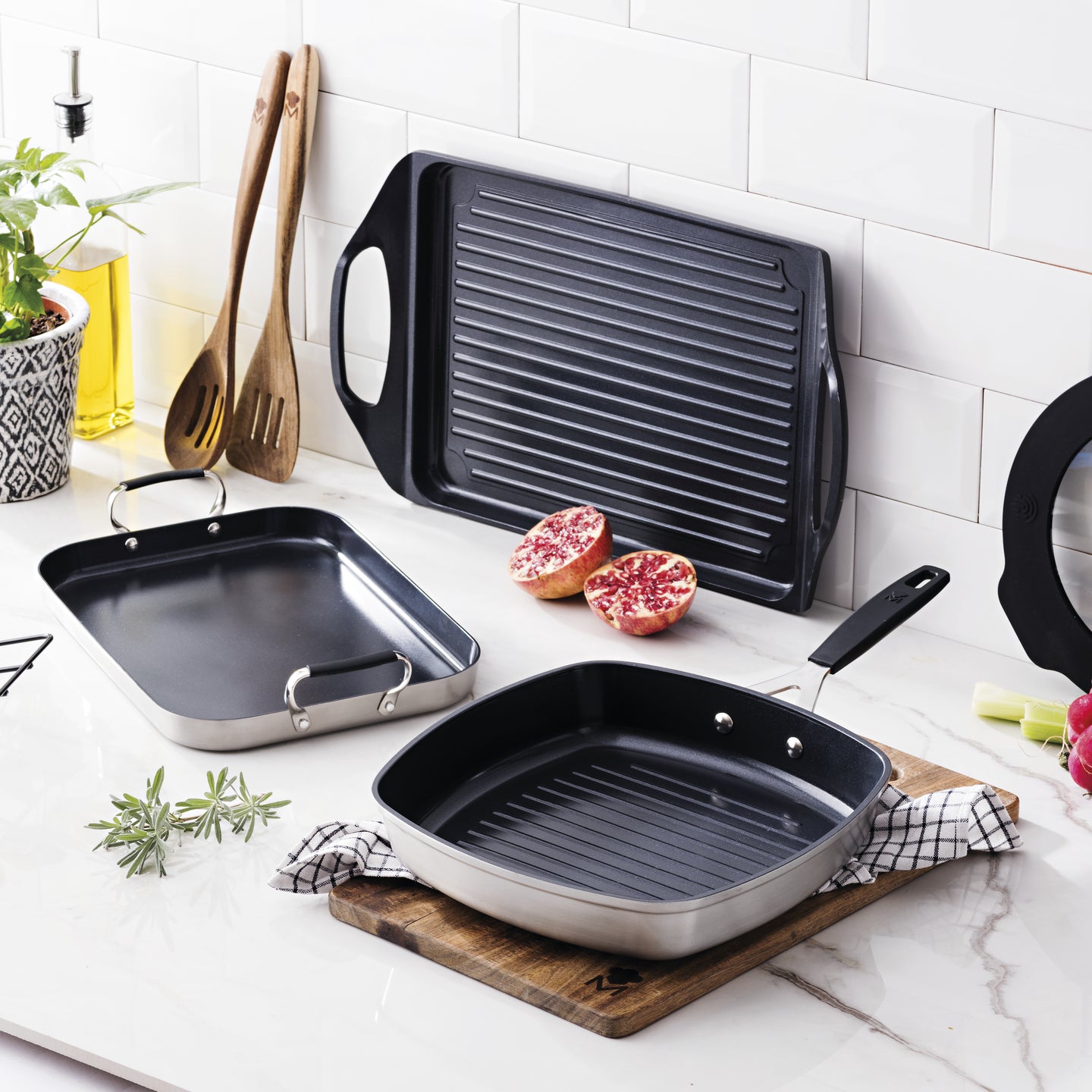 Plancha grill MasterPRO de Aluminio fundido 34x26cm - Smart (2)