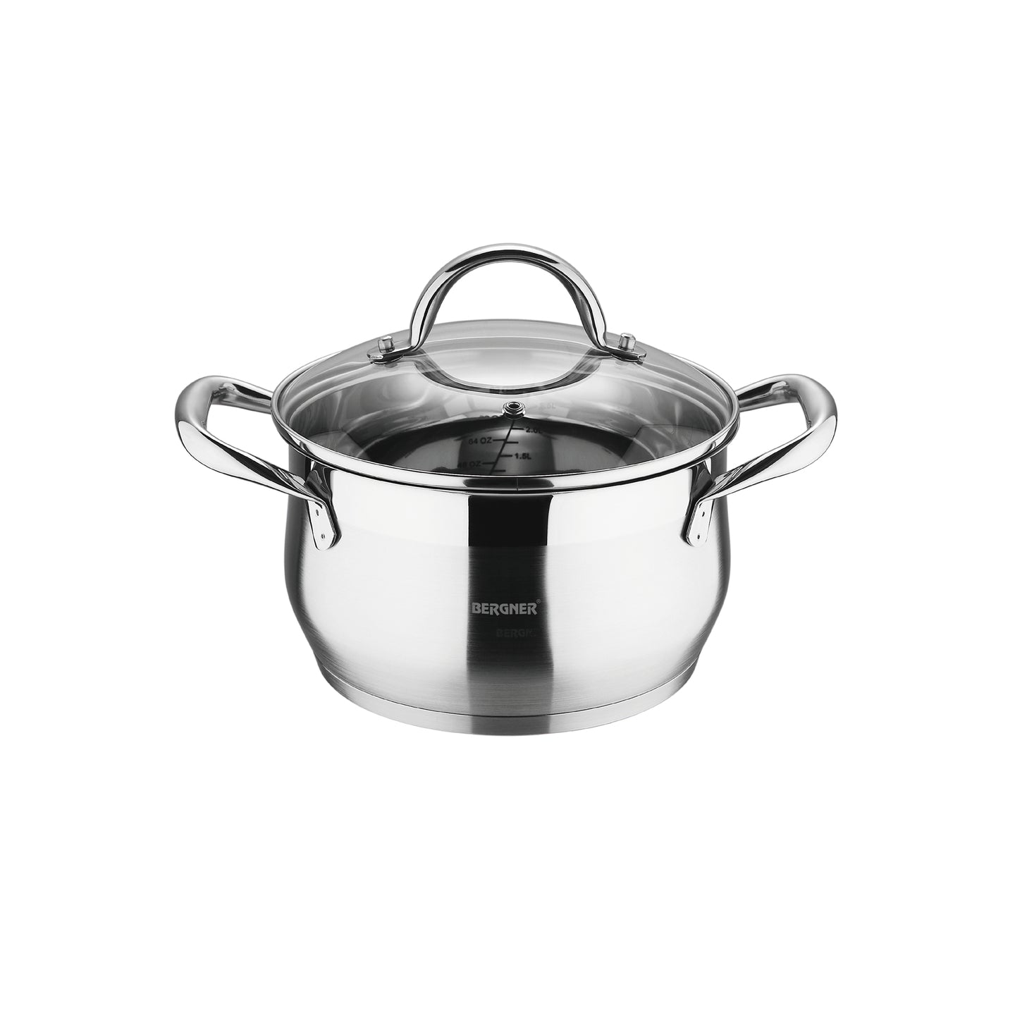 Batería de cocina Bergner de acero inoxidable 8 piezas - Gourmet (6)