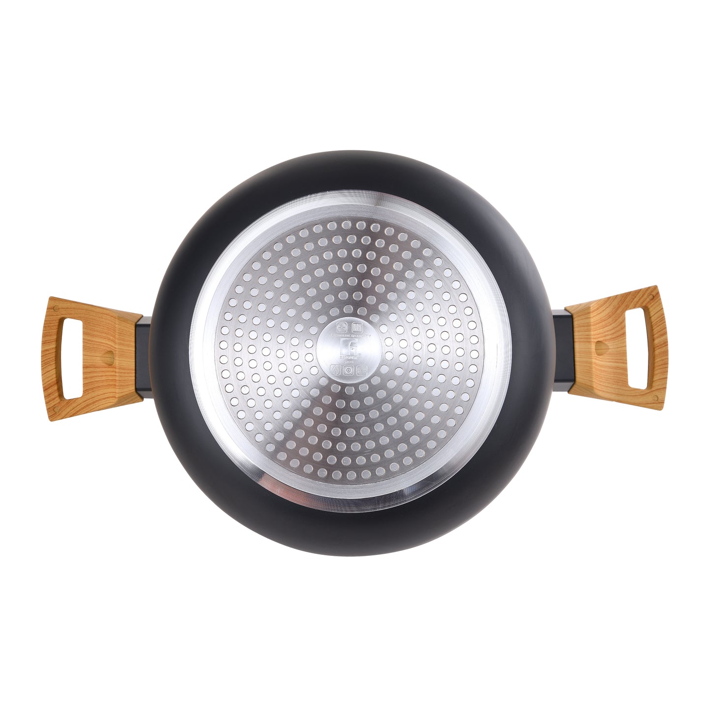 Cacerola negra con madera y con tapa - Earth Black (4)