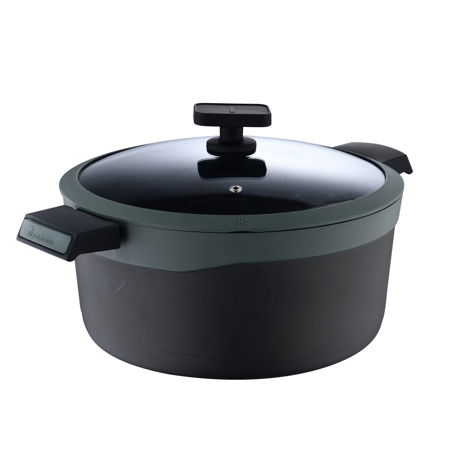 CACEROLA 28X13.5CM ALU FUNDIDO IND C/TAPA GASTRO REECO MP