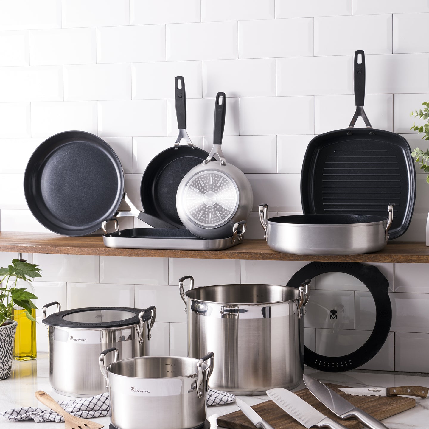 Cacerola apilable MasterPRO acero inoxidable - Smart (6)