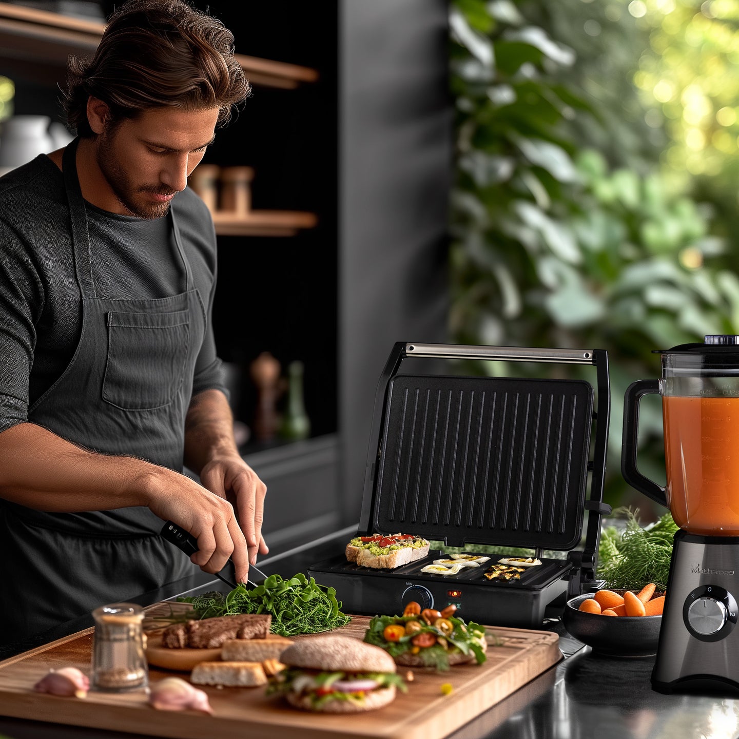 Grill eléctrico MasterPRO 2000W (2)