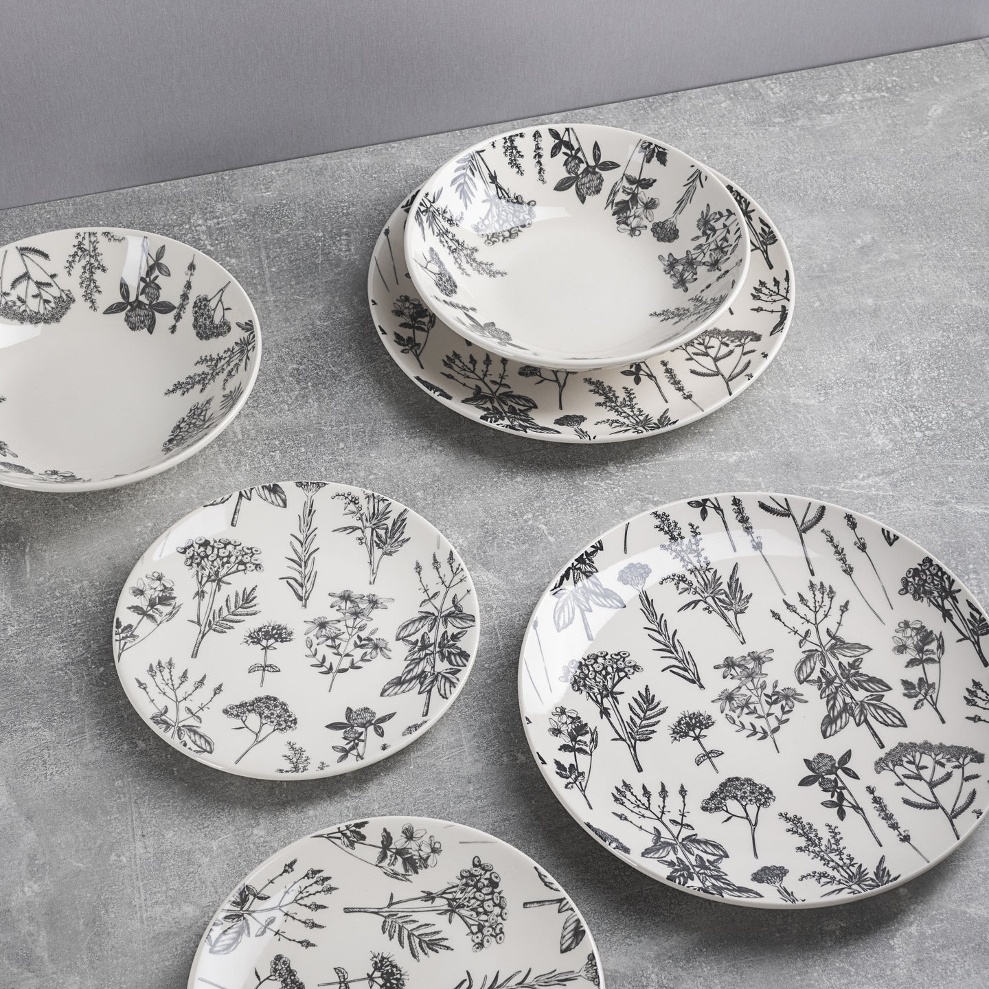 Plato de servir ovalado gres 30.5x24 cm - Flower (3)