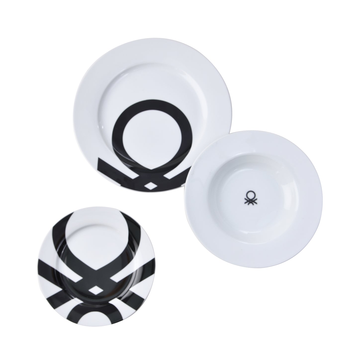 SET 18PC VAJILLA PORCELANA B&W BE