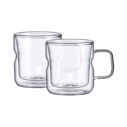 Set 2 Tazas doble pared MasterPRO 140 ml