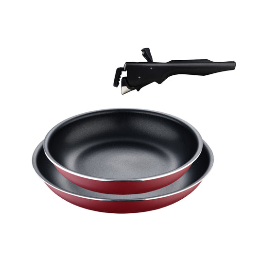 Juego 2 sartenes mango extraíble Bergner de 20 y 26 cm - Click & cook