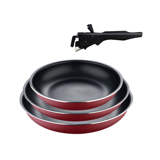 Juego 3 sartenes mango extraíble Bergner de 18, 20 y 24 cm - Click & cook