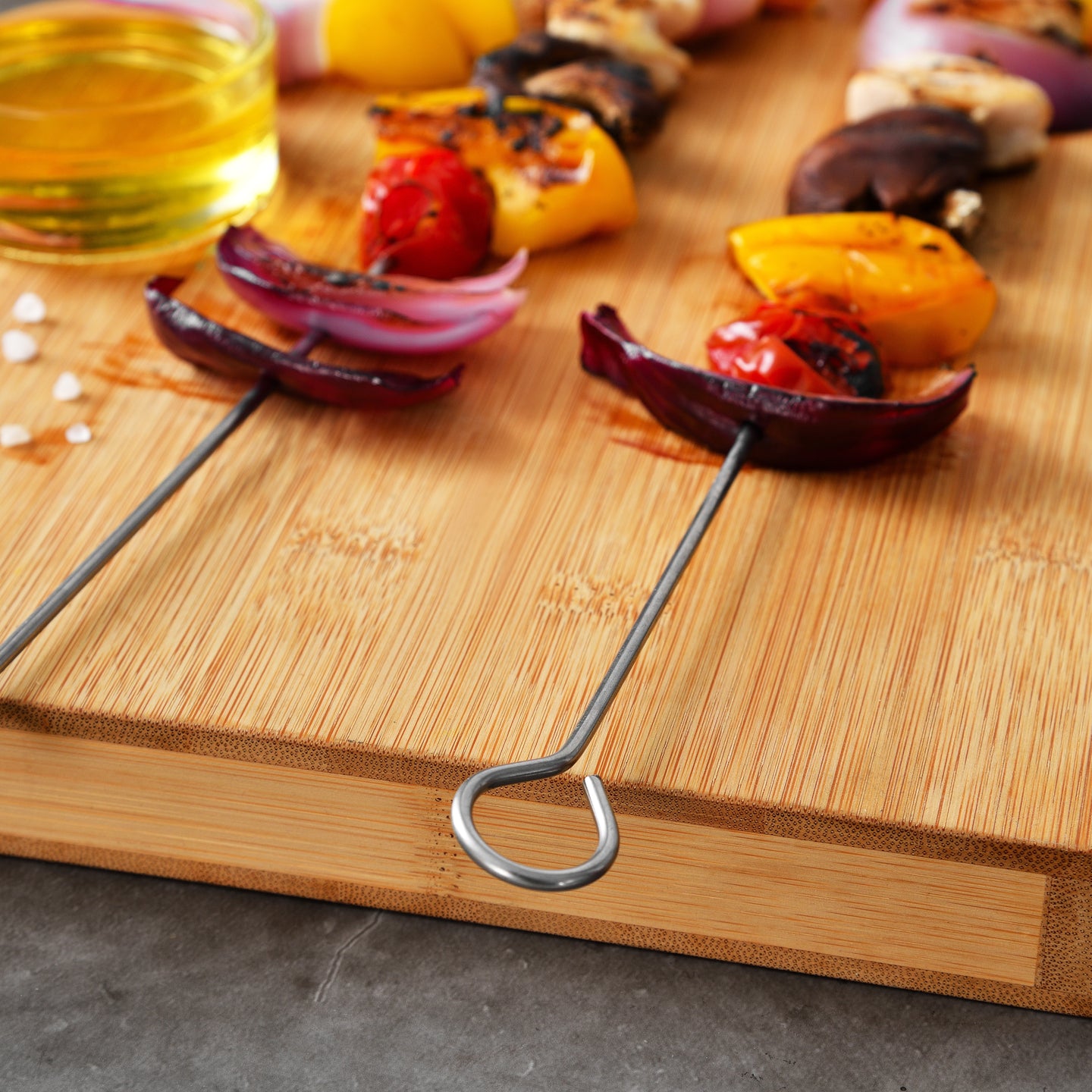 Set 4 brochetas acero inoxidable Bergner (2)