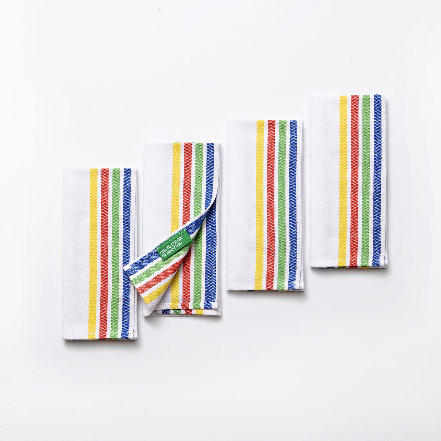 Set 4 Manteles individuales Benetton Blanco a Rayas 30x45cm (4)