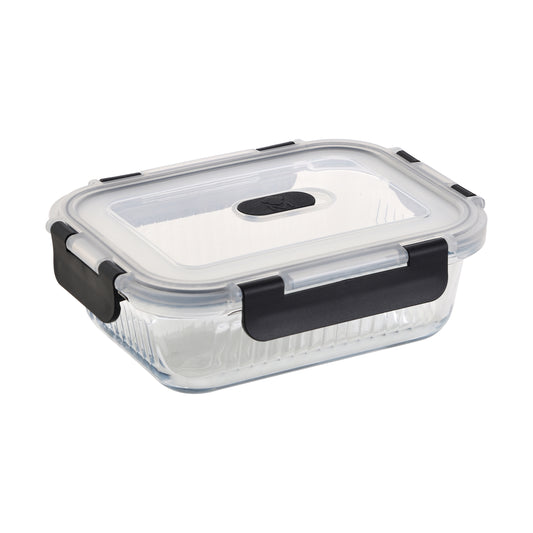 HERMÉTICO RECTANGULAR 640ML VIDRIO DE BOROSILICATO FOODIES MP