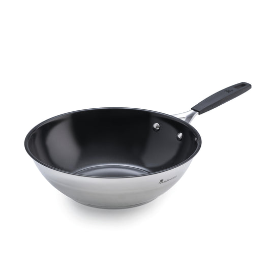 Wok MasterPRO de Acero inoxidable Ø24cm - Smart & WOK 28CM ACERO INOX IND SMART MP
