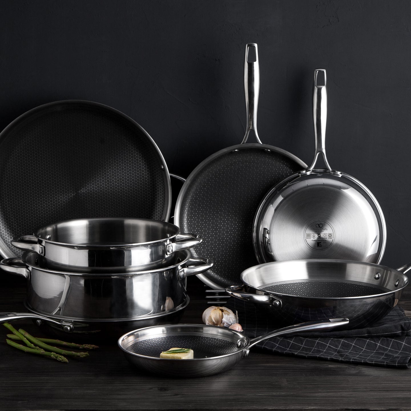 Wok MasterPRO de Acero inoxidable Ø24cm - Hi-tech 3 (9)