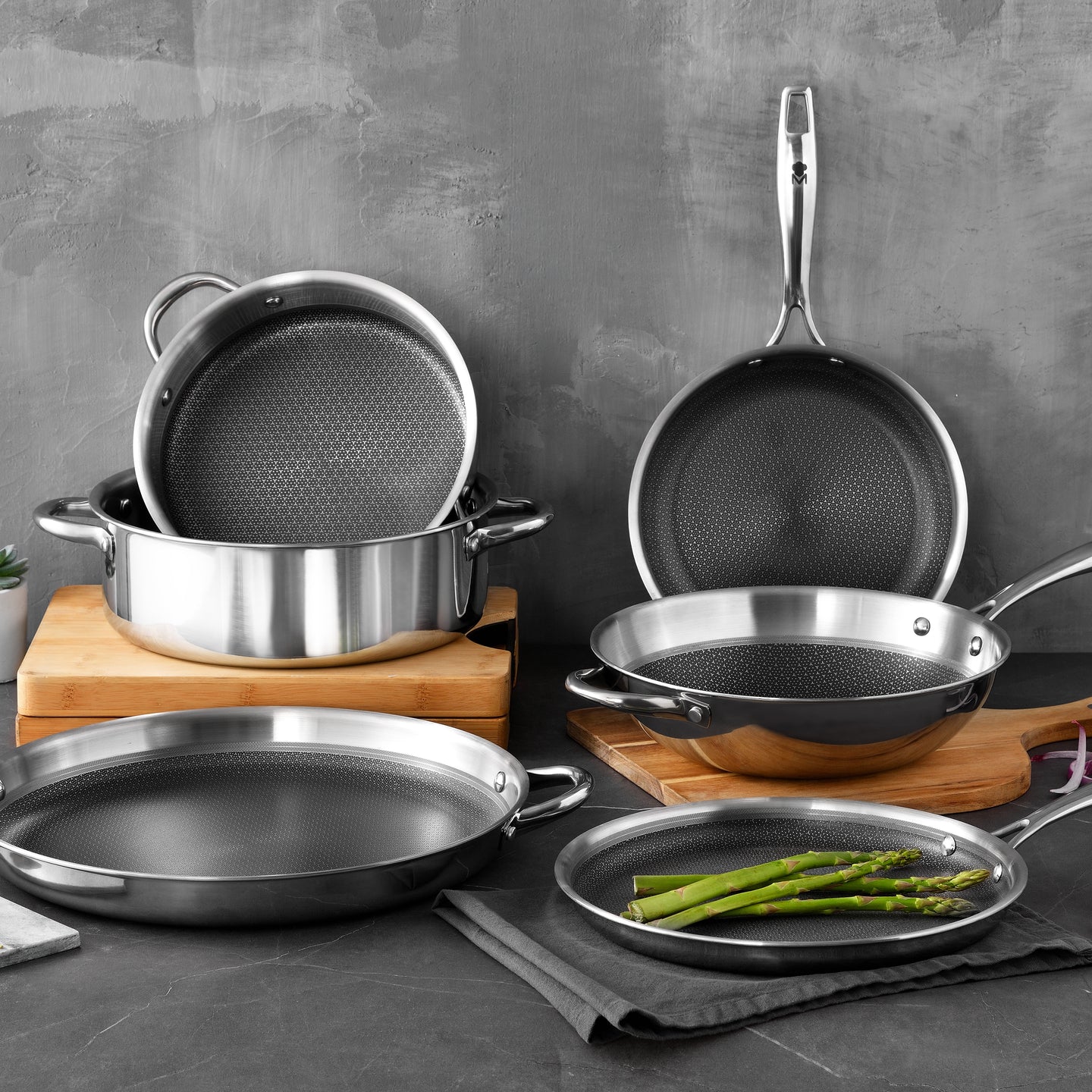 Wok MasterPRO de Acero inoxidable Ø24cm - Hi-tech 3 (2)
