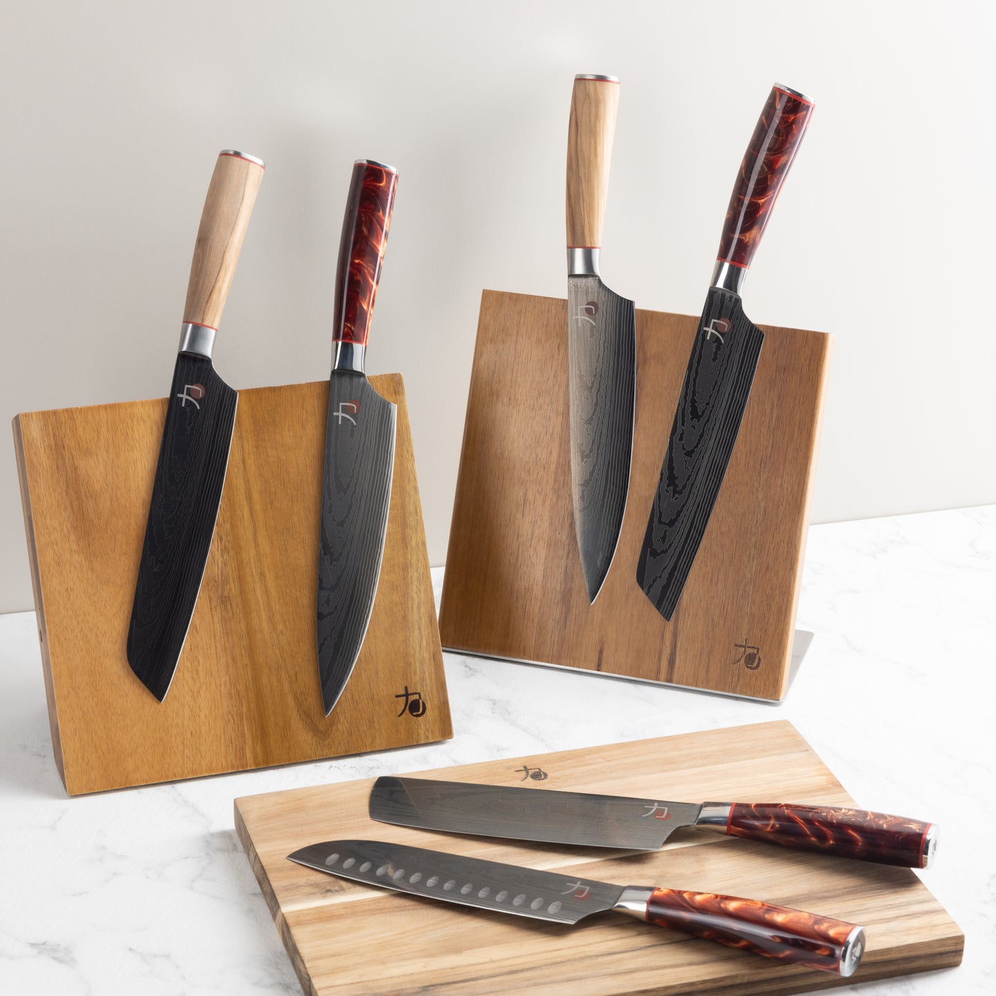 Cuchillo santoku mango de madera MasterPRO Tetsu 12.5 cm (3)