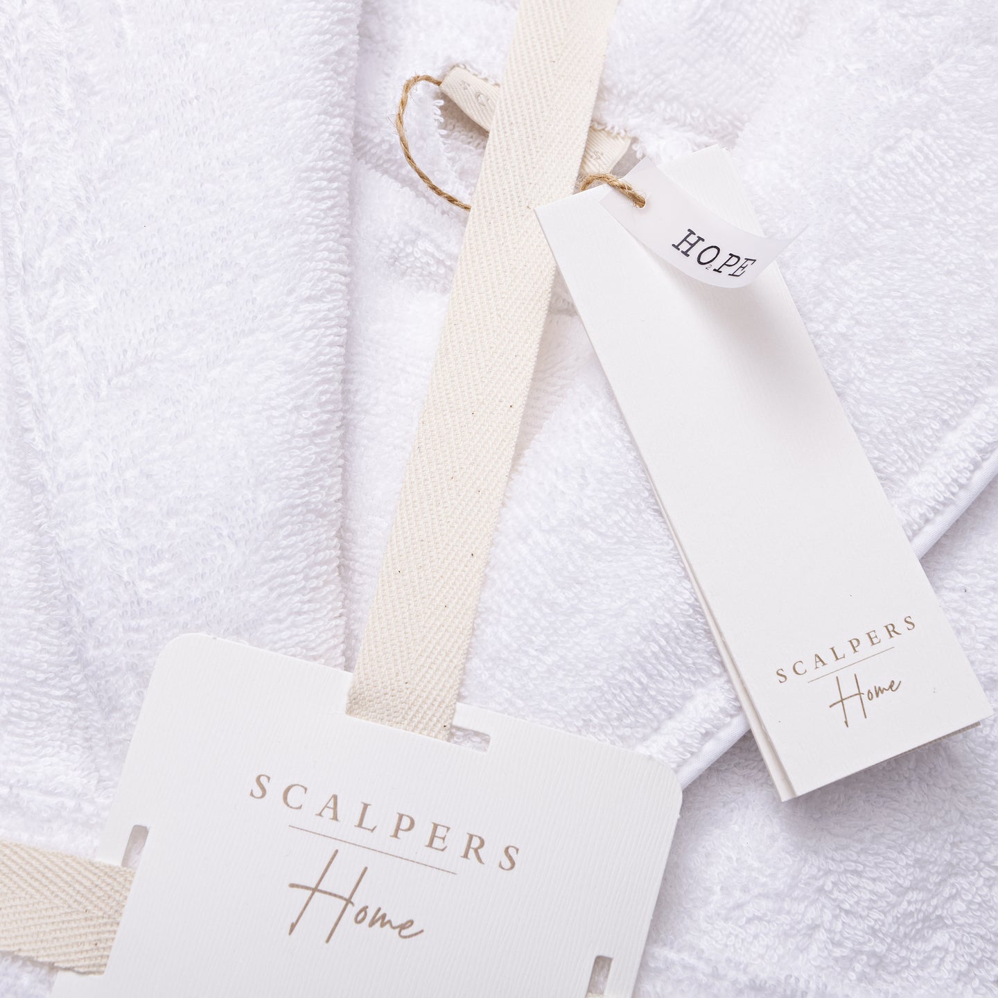 Albornoz blanco Scalpers 100% Algodón (5)