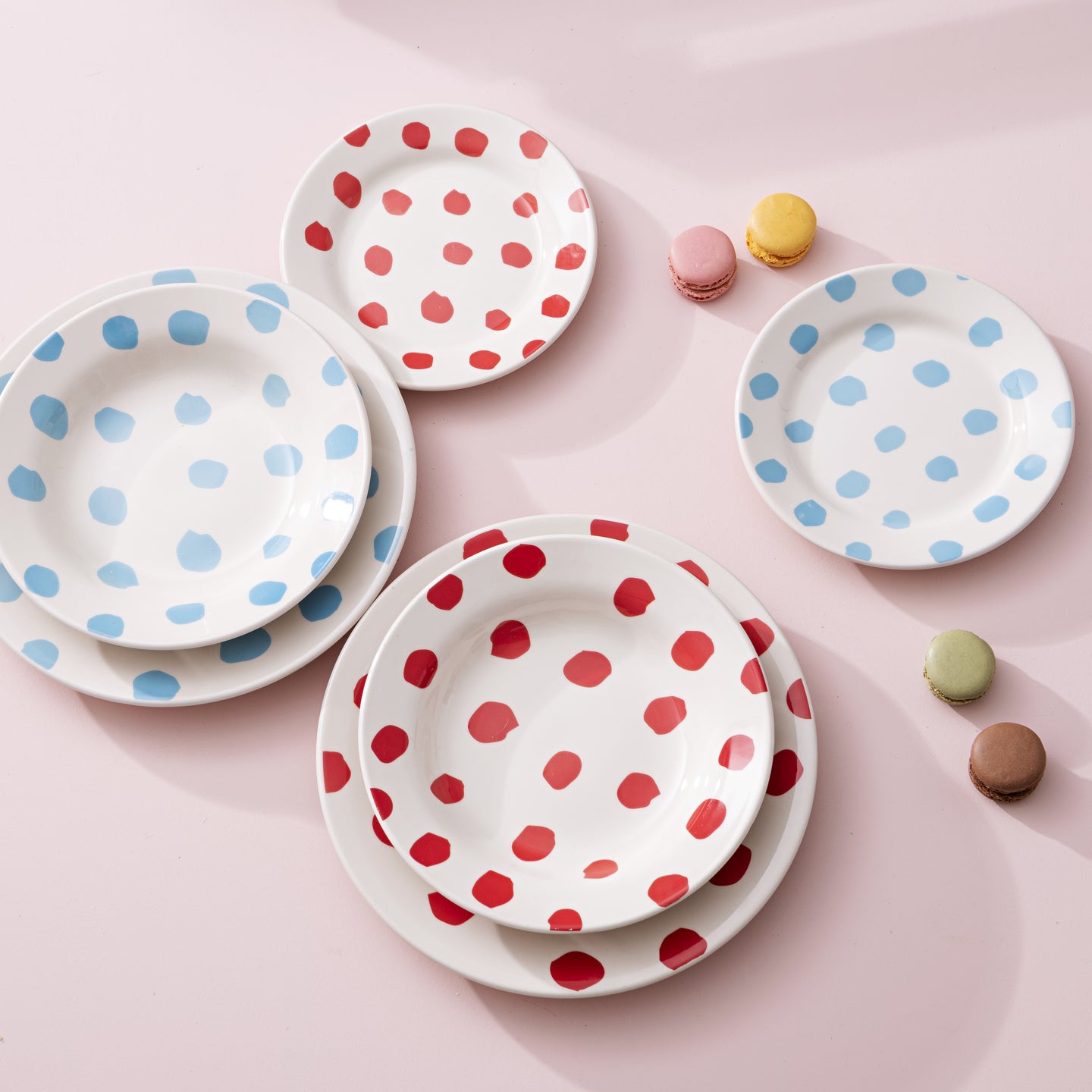 Set de 3 platos llanos Casa Samantha de gres 26cm (1)