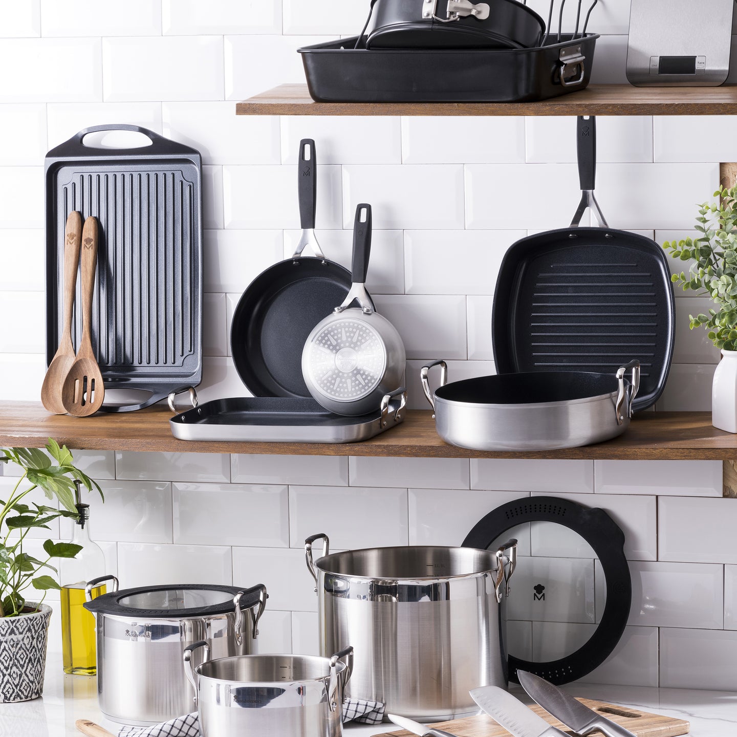 Cacerola baja MasterPRO de acero inoxidable - Smart (3)