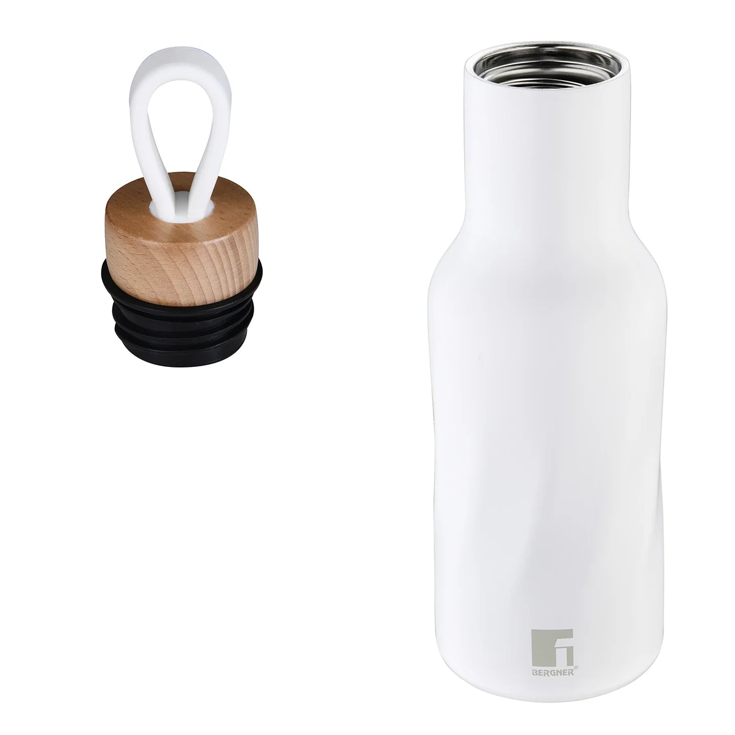 Botella de Agua 500ml Acero Inox Naturally - Bergner