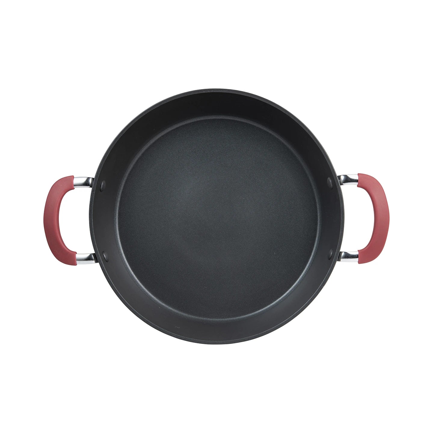 Cacerola Baja con Tapa 28Cm Alu Forjado Maroon - Bergner