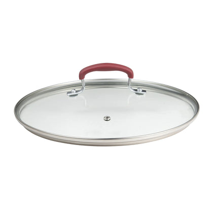 Cacerola Baja con Tapa 28Cm Alu Forjado Maroon - Bergner