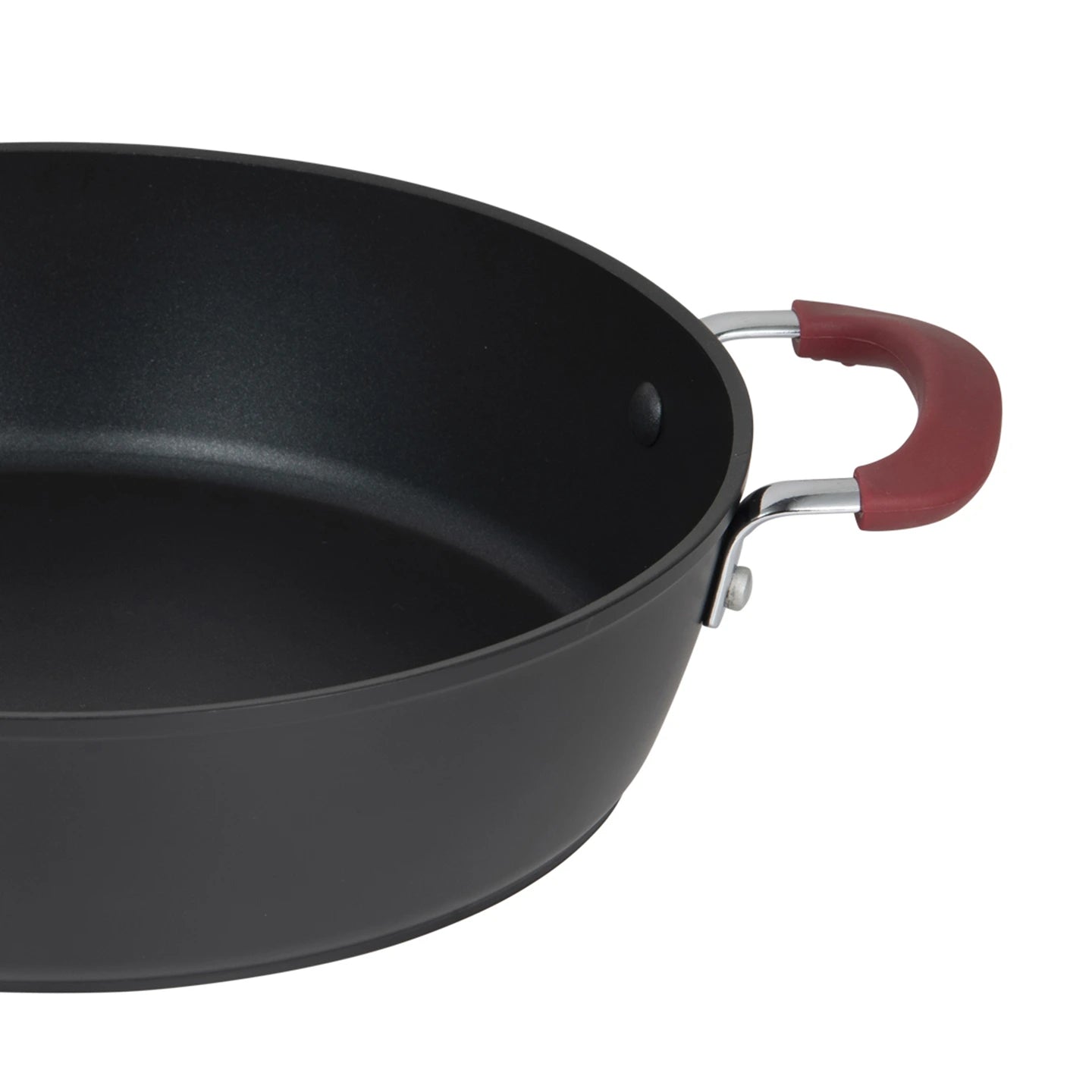 Cacerola Baja con Tapa 28Cm Alu Forjado Maroon - Bergner