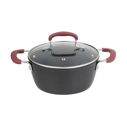 Cacerola con tapa 20 cm. de aluminio forjado Maroon - Bergner