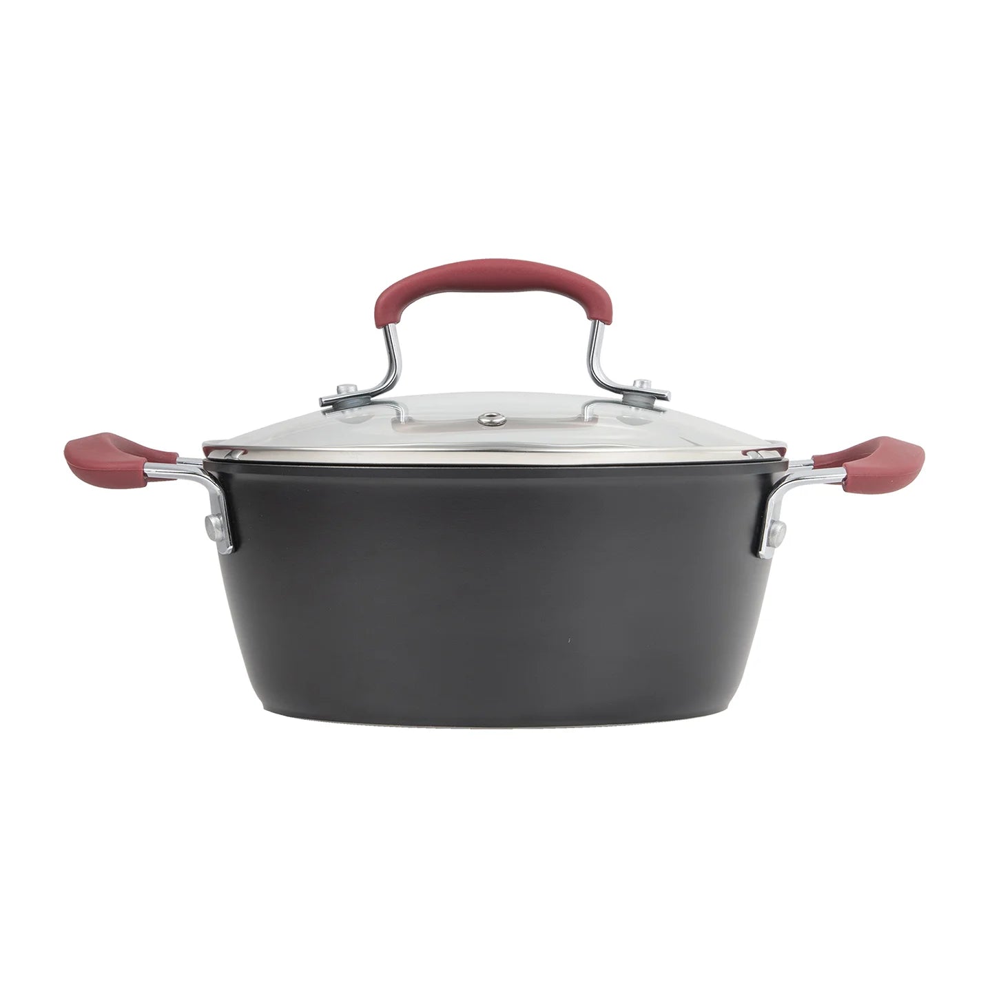 Cacerola con tapa 20 cm. de aluminio forjado Maroon - Bergner