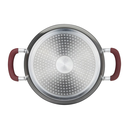 Cacerola con tapa 24 cm. de aluminio forjado Maroon - Bergner
