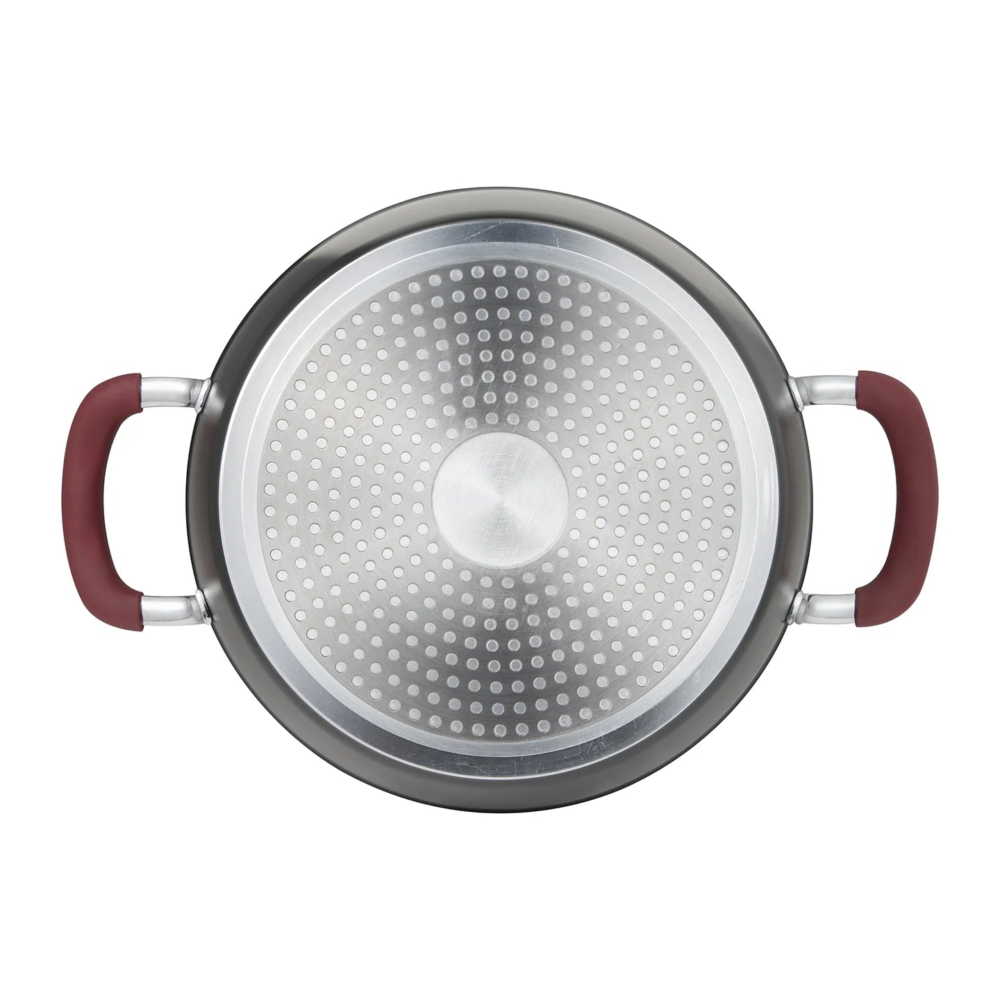 Cacerola con tapa 24 cm. de aluminio forjado Maroon - Bergner